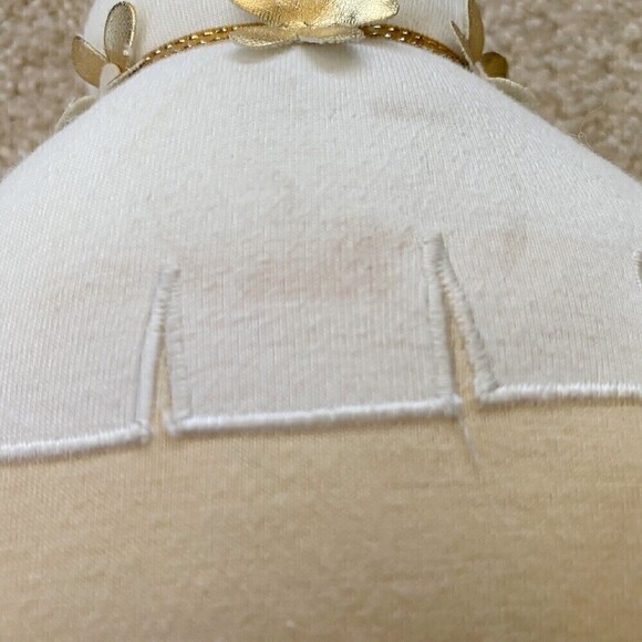 Alimrose Ballerina Doll Soft Arabella Gold Dot Baby Girl Tulle Tutu Knot Hair - Picture 4 of 8